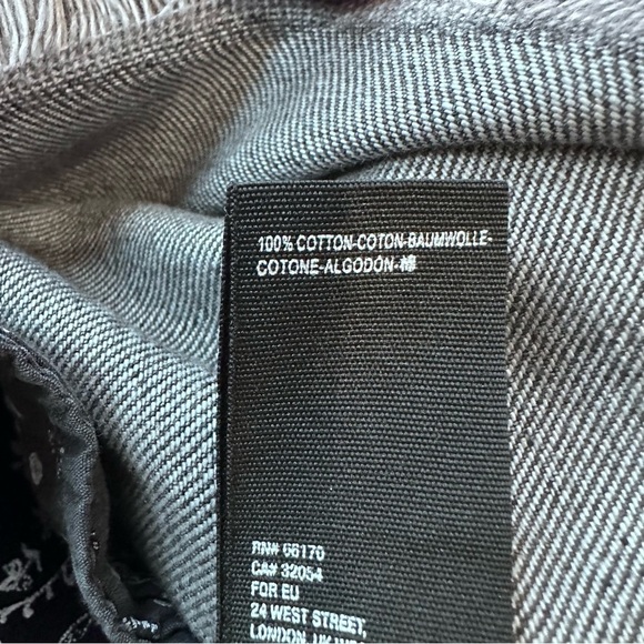 Free People We The Free pleated denim skirt washed black size 25 small - Picture 5 of 6